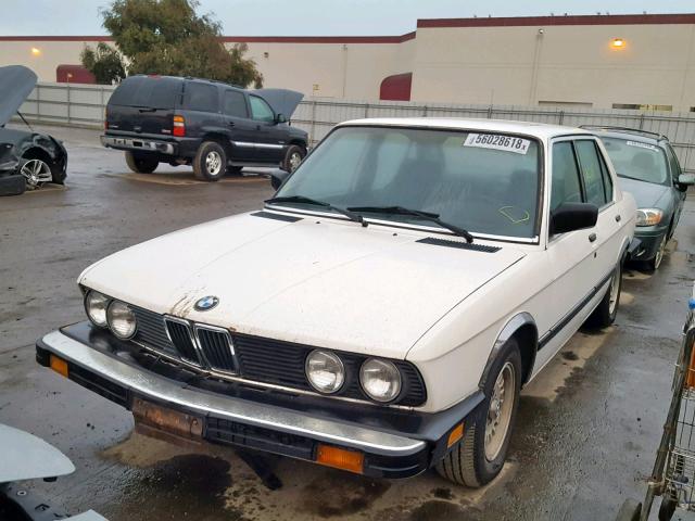 WBADK8301G9700697 - 1986 BMW 528 E AUTO WHITE photo 2