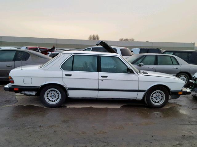 WBADK8301G9700697 - 1986 BMW 528 E AUTO WHITE photo 9