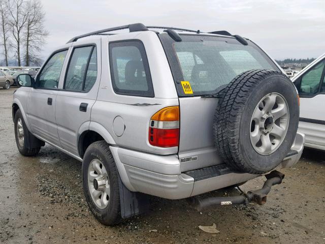 4S2CM58WXX4354932 - 1999 ISUZU RODEO S SILVER photo 3