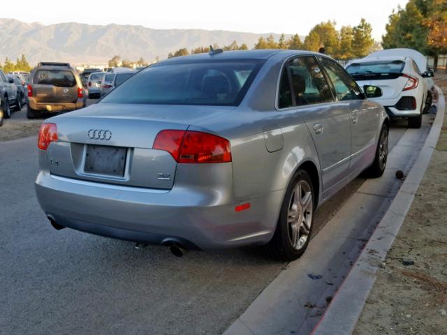 WAUDH78EX6A187444 - 2006 AUDI A4 3.2 QUA GRAY photo 4