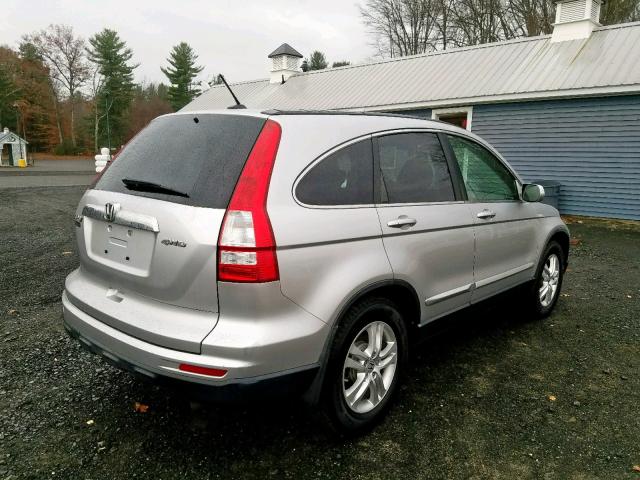 JHLRE4H7XBC018690 - 2011 HONDA CR-V EXL SILVER photo 4