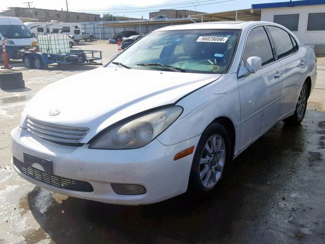 JTHBF30G230106992 - 2003 LEXUS ES 300 WHITE photo 2