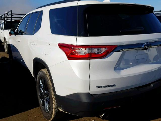 1GNERJKXXJJ260680 - 2018 CHEVROLET TRAVERSE R WHITE photo 3