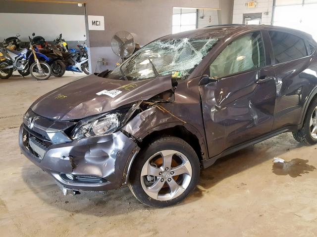 3CZRU6H59GM768396 - 2016 HONDA HR-V EX GRAY photo 10