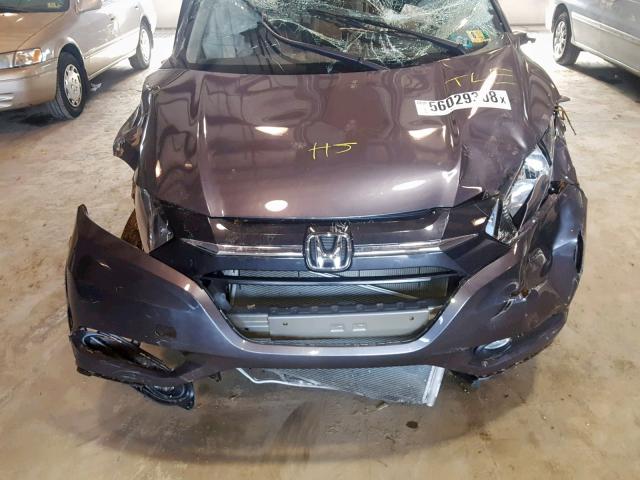 3CZRU6H59GM768396 - 2016 HONDA HR-V EX GRAY photo 7