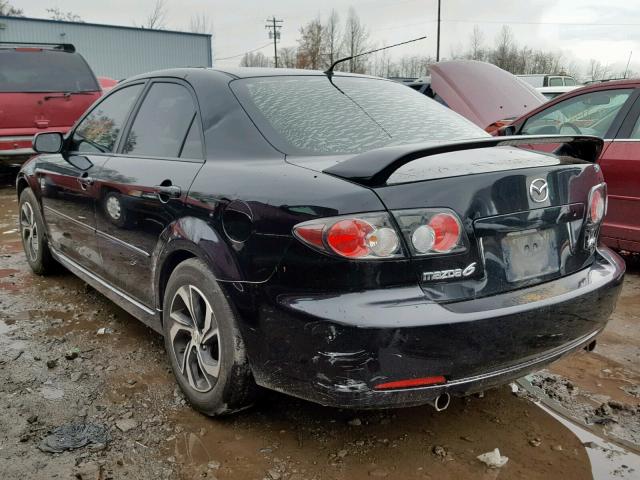 1YVHP80D775M10897 - 2007 MAZDA 6 S BLACK photo 3