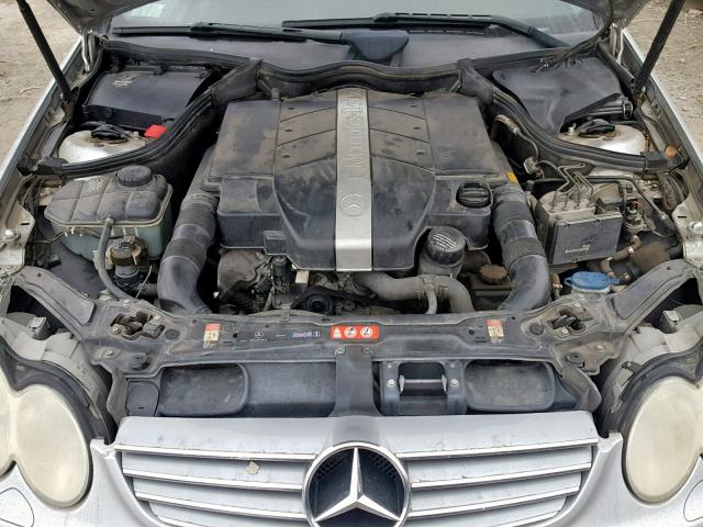 WDBTJ65J65F147988 - 2005 MERCEDES-BENZ CLK 320C SILVER photo 7