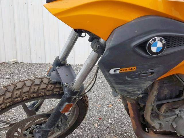 WB1018908DZY95153 - 2013 BMW G650 GS YELLOW photo 9