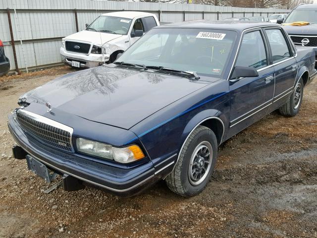 1G4AG54N4N6459020 - 1992 BUICK CENTURY SP BLUE photo 2