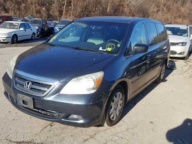 5FNRL38276B052242 - 2006 HONDA ODYSSEY LX GRAY photo 2