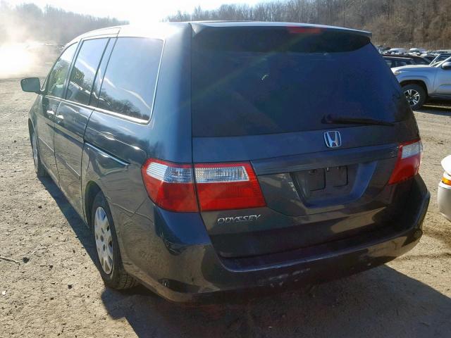 5FNRL38276B052242 - 2006 HONDA ODYSSEY LX GRAY photo 3