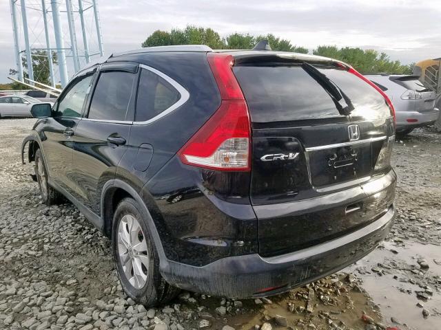 5J6RM4H73DL006099 - 2013 HONDA CR-V EXL BLACK photo 3