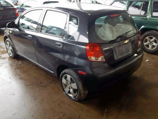 KL1TD66686B577783 - 2006 CHEVROLET AVEO BASE Qara foto 3