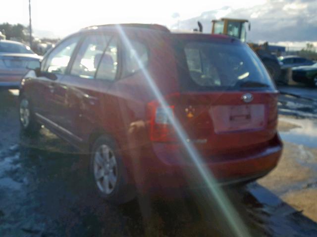 KNAFG526487155784 - 2008 KIA RONDO LX RED photo 3