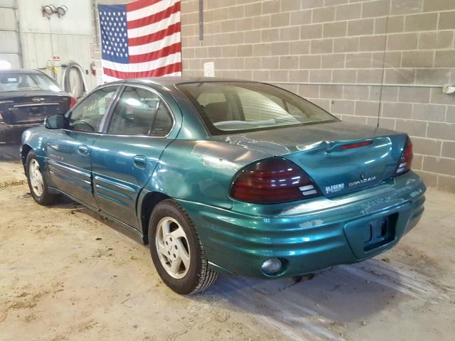 1G2NE52E2XM877982 - 1999 PONTIAC GRAND AM S GREEN photo 3