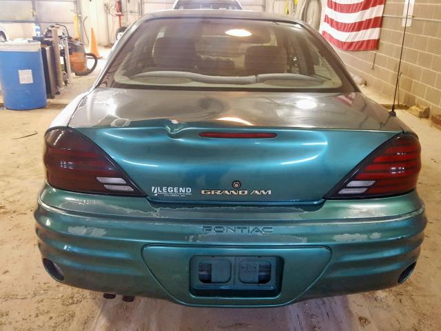 1G2NE52E2XM877982 - 1999 PONTIAC GRAND AM S GREEN photo 9