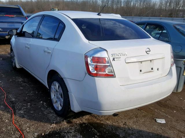 3N1AB61E59L628604 - 2009 NISSAN SENTRA 2.0 WHITE photo 3