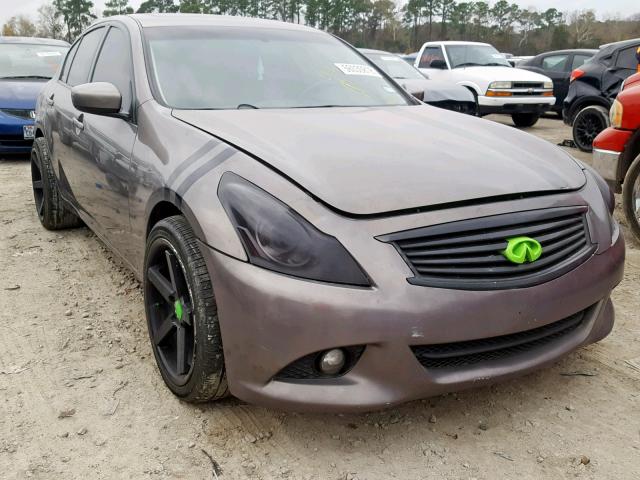 JN1CV6AR6AM458346 - 2010 INFINITI G37 GRAY photo 1