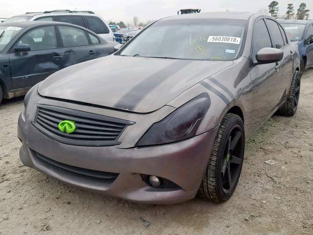 JN1CV6AR6AM458346 - 2010 INFINITI G37 GRAY photo 2