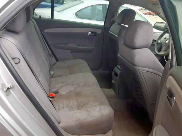 1G1ZG57B28F235203 - 2008 CHEVROLET MALIBU LS GRAY photo 6
