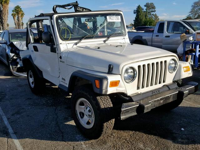 1J4F449S46P761795 - 2006 JEEP WRANGLER / WHITE photo 1