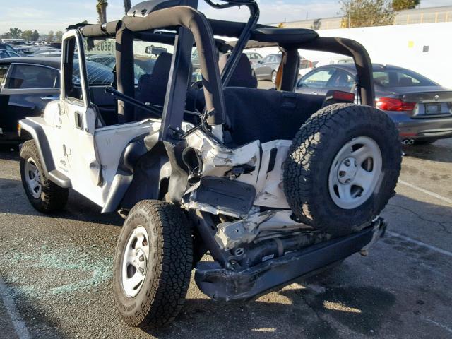 1J4F449S46P761795 - 2006 JEEP WRANGLER / WHITE photo 3