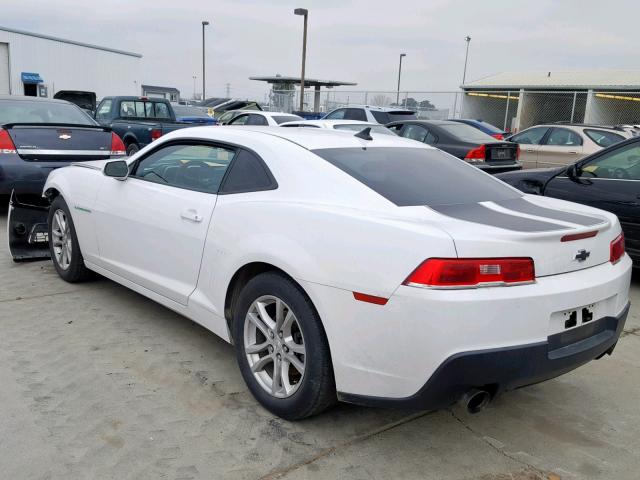 2G1FB1E34F9158541 - 2015 CHEVROLET CAMARO LS WHITE photo 3