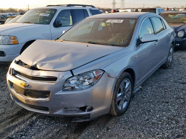 1G1ZH57B88F155093 - 2008 CHEVROLET MALIBU 1LT GRAY photo 2