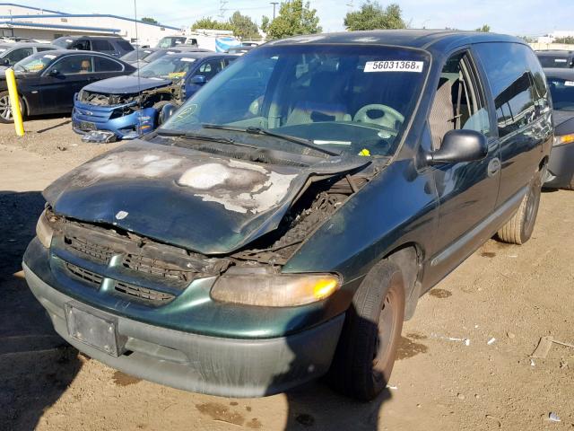 2B4GP25R5WR588048 - 1998 DODGE CARAVAN GREEN photo 2