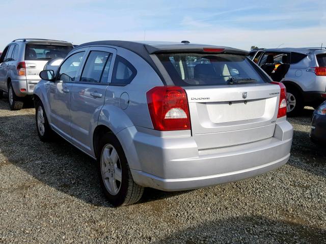 1B3HB48A89D207051 - 2009 DODGE CALIBER SX SILVER photo 3