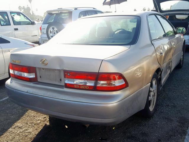 JT8BF28G910316629 - 2001 LEXUS ES 300 GOLD photo 4