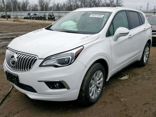 LRBFXDSA8HD012323 - 2017 BUICK ENVISION E WHITE photo 2