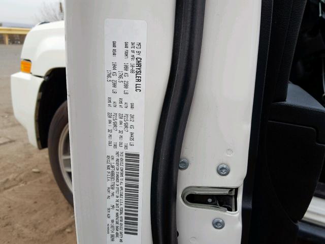 1J8FT48B69D177830 - 2009 JEEP PATRIOT LI WHITE photo 10