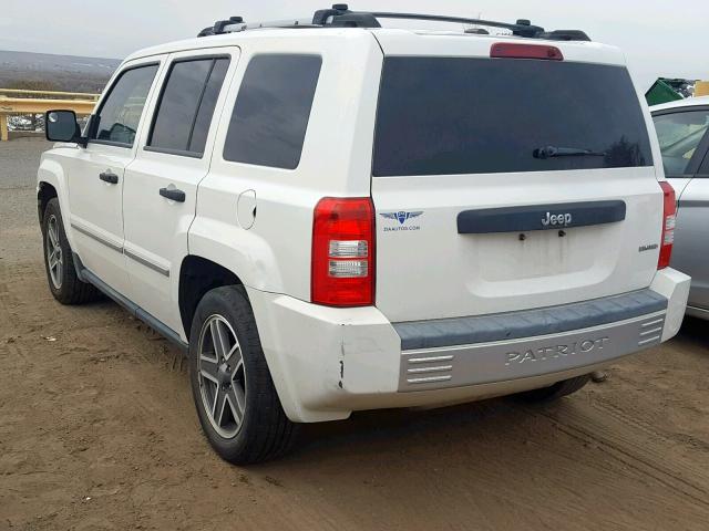 1J8FT48B69D177830 - 2009 JEEP PATRIOT LI WHITE photo 3