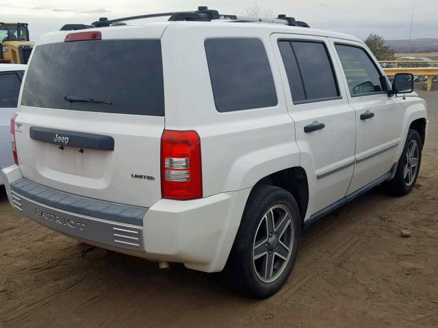 1J8FT48B69D177830 - 2009 JEEP PATRIOT LI WHITE photo 4