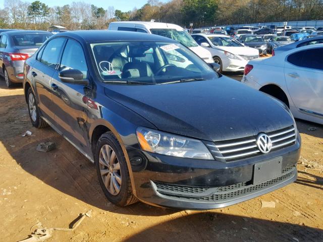 1VWAS7A3XEC112632 - 2014 VOLKSWAGEN PASSAT S BLACK photo 1