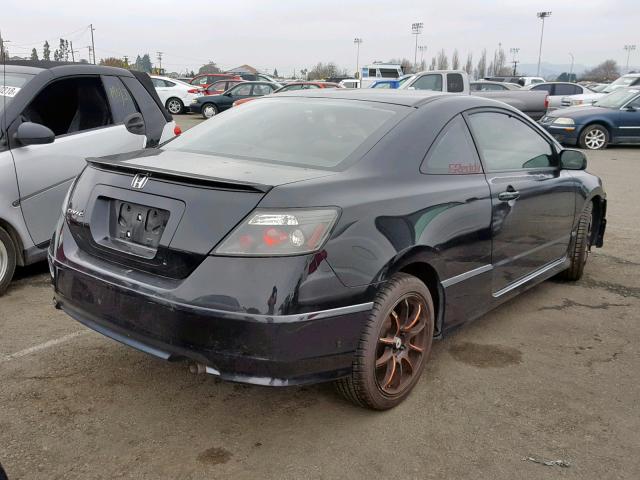 2HGFG12968H542705 - 2008 HONDA CIVIC EXL BLACK photo 4