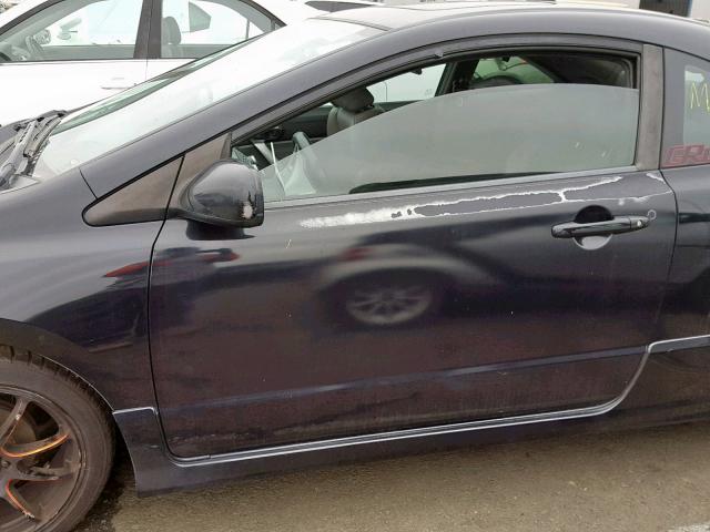 2HGFG12968H542705 - 2008 HONDA CIVIC EXL BLACK photo 9