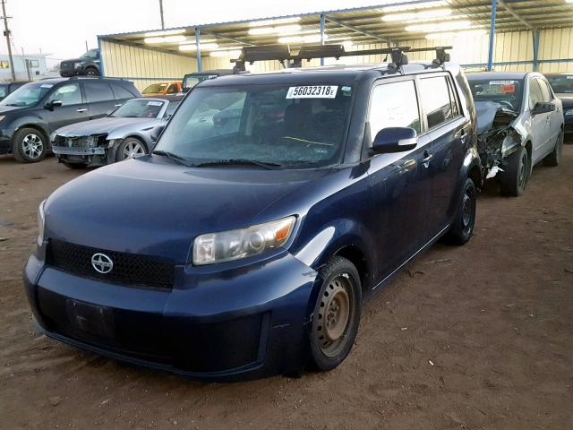 JTLKE50E981057309 - 2008 TOYOTA SCION BLUE photo 2