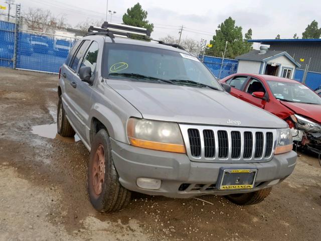 1J4GW48N0YC347420 - 2000 JEEP GRAND CHER SILVER photo 9