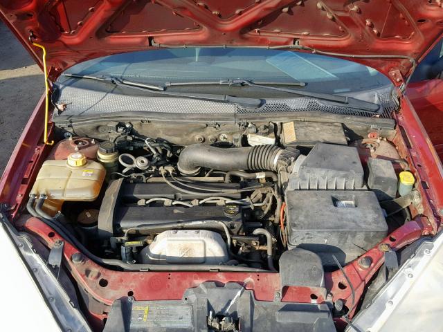 3FAHP37302R114704 - 2002 FORD FOCUS ZX5 MAROON photo 7