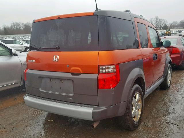 5J6YH28635L006133 - 2005 HONDA ELEMENT EX ORANGE photo 4