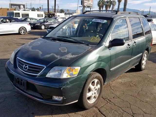 JM3LW28Y610204103 - 2001 MAZDA MPV WAGON GREEN photo 2