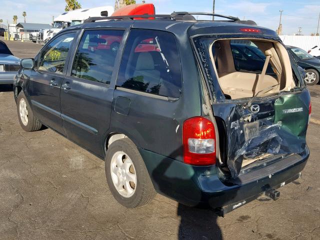 JM3LW28Y610204103 - 2001 MAZDA MPV WAGON GREEN photo 3