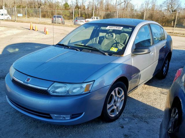 1G8AL52F63Z157522 - 2003 SATURN ION LEVEL BLUE photo 2