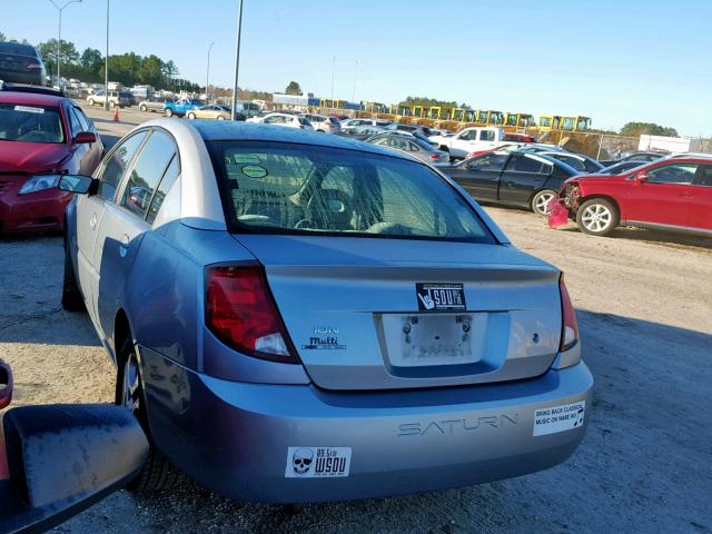 1G8AL52F63Z157522 - 2003 SATURN ION LEVEL BLUE photo 3