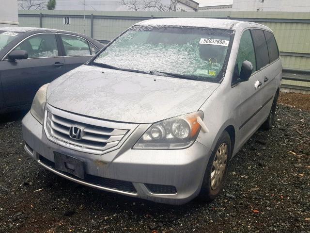 5FNRL3H29AB053403 - 2010 HONDA ODYSSEY LX SILVER photo 2