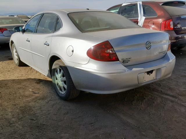 2G4WD532051209478 - 2005 BUICK LACROSSE C SILVER photo 3