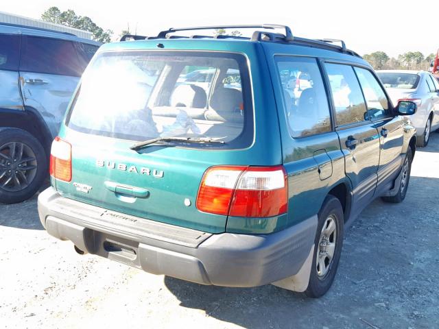 JF1SF63511H707926 - 2001 SUBARU FORESTER L GREEN photo 4