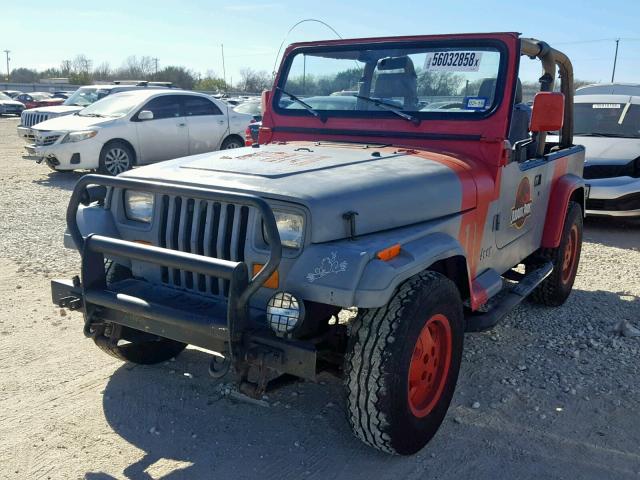 1J4FY19P4SP296573 - 1995 JEEP WRANGLER / TWO TONE photo 2